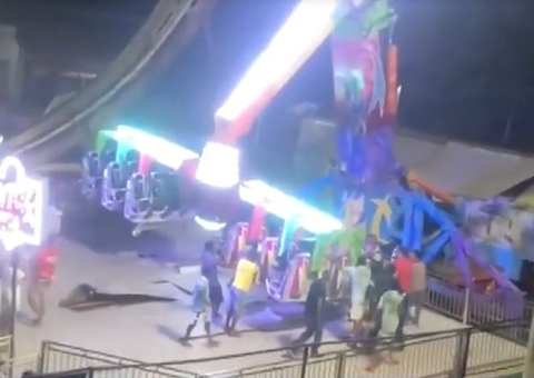 Jovem ferido após brinquedo despencar em parque de diversões tem braço amputado