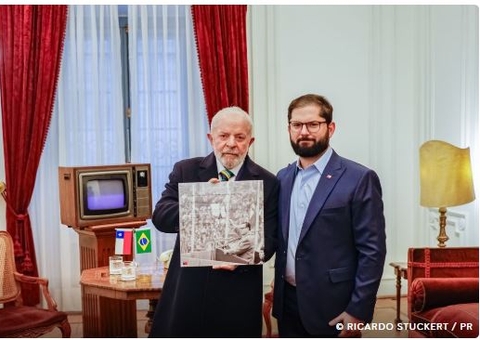 Lula recebe Boric e comitiva do Chile para estreitar laços