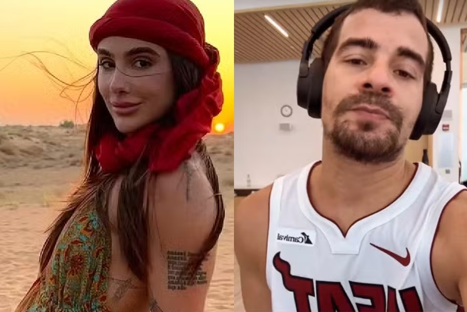 Thiago Martins é flagrado com ex de Nicolas Prattes em Dubai