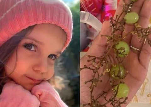 Menina de 3 anos morre após se engasgar com uva