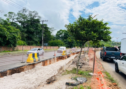 Obra da Cigás em Manaus é embargada por descumprir projeto e danificar asfalto