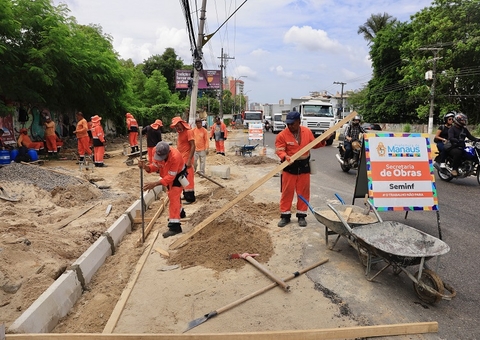 Obra de alargamento da Avenida Ephigênio Salles chega à fase final em Manaus