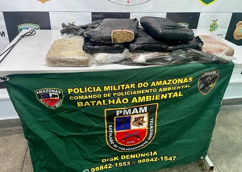 Polícia apreende 10kg de drogas escondidas em caixa de isopor de Manaus