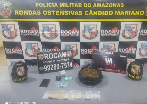 Jovem é preso com 1kg de entorpecente durante operação em Manaus 