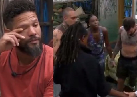 Bin faz oração após saída de Vanessa Lopes e Juninho chora ao lembrar de irmão com esquizofrenia