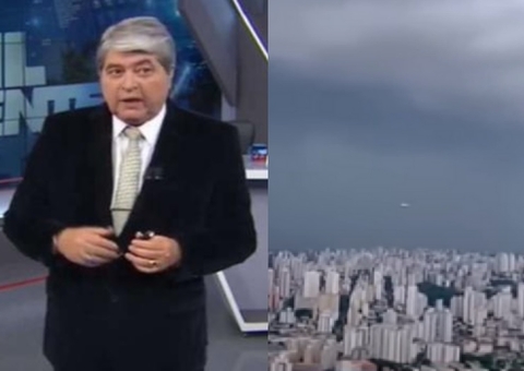 Disco voador? OVNI surge ao vivo no Brasil Urgente e Datena reage:‘vi ETs?'