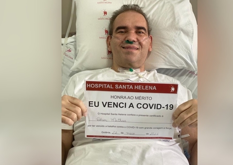 Paciente de Manaus recebe alta após 5 meses internado com Covid-19 em Goiás