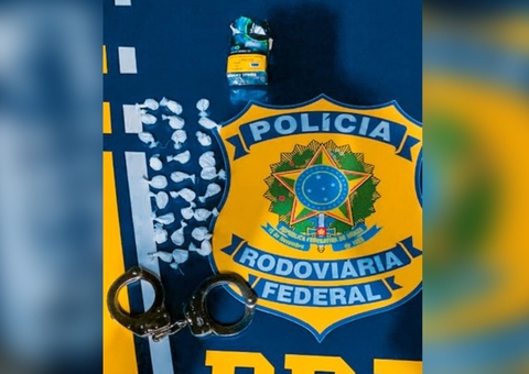 PRF apreende trouxinhas de cocaína durante fiscalização na BR-174