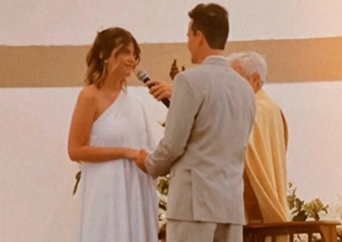 Paulo Vilhena se casa e batiza a filha em igreja de São Paulo; veja fotos 