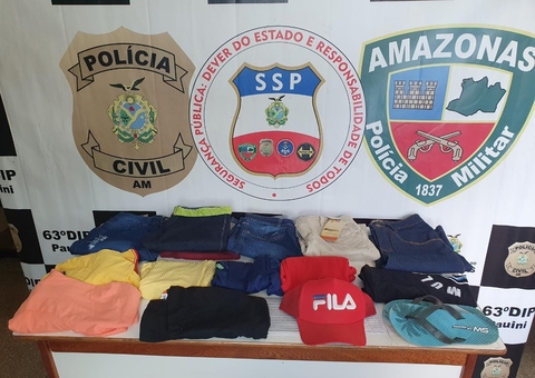 Suspeito é preso por furto a loja de roupas no Amazonas