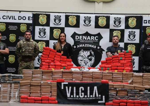 Em 2022, mais de 8 toneladas de drogas foram apreendidas no Amazonas