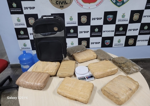 Homem é preso após receber em Manaus carga de drogas de Coari