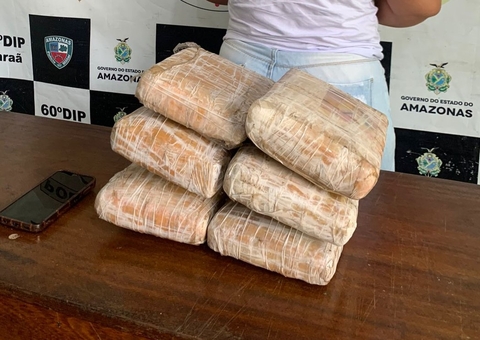 Mulher é presa com 6,8 quilos de drogas no porto de Maraã