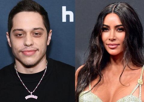 Kim Kardashian surge de pijamas com Pete Davidson e aumenta rumores de namoro