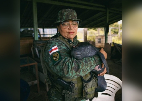 Filhote de Peixe-Boi é resgatado em flutuante no Amazonas