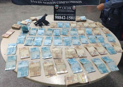 Homem ligado ao tráfico de drogas é preso com arma e R$ 79 mil em Manaus 