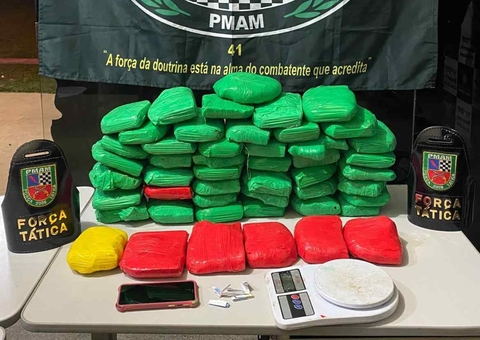 Homem é preso com 49 quilos de drogas escondidos em mata no Amazonas 