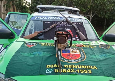Polícia fecha serraria clandestina e apreende madeira ilegal no Amazonas 
