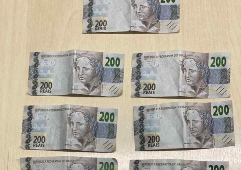 Casal é preso com mais R$ 2 mil em notas falsas em bar no Vieiralves em Manaus