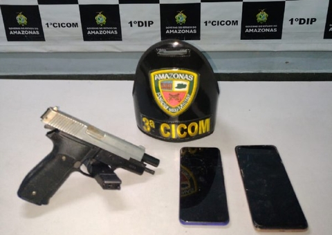 Assaltante é baleado no peito ao atirar contra PMs em Manaus