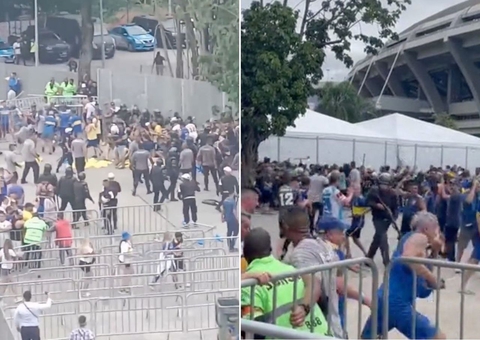Torcedores do Boca Juniors causam confusão durante chegada ao Maracanã