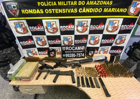 Jovens são presos com arsenal de guerra em Manaus