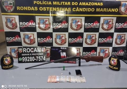 Dupla é presa com espingarda no Amazonas