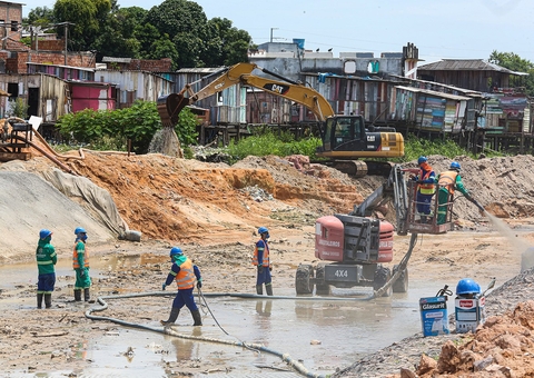 Obras do Prosamim no igarapé do 40 são retomadas após suspensão
