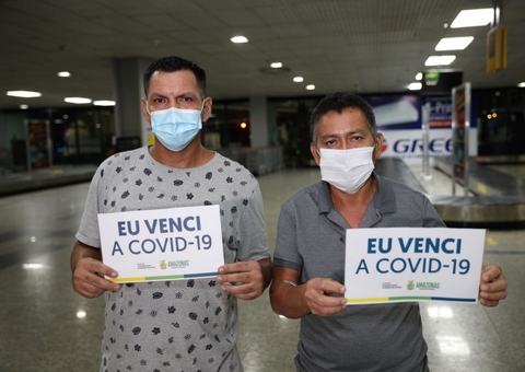 Curados da Covid-19, dois pacientes retornam para Manaus