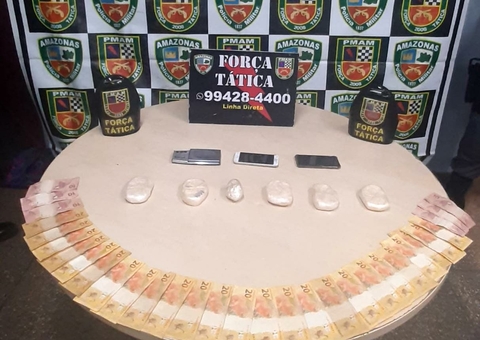 Homem é preso com aproximadamente 2 kg de drogas em Manaus 