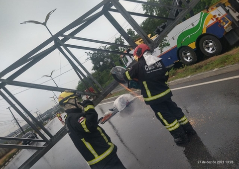 Estrutura é retirada e avenida Grande Circular é liberada em Manaus