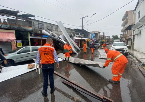 Mais de 100 famílias de Manaus tiveram prejuízos devido temporal