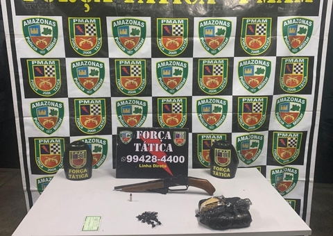 Trio é preso e 1kg de drogas apreendido pela polícia em Manaus 