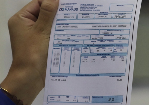 Pagamento de contas de água poderá ser feito pelo PIX em Manaus