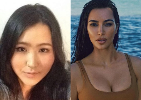 Coreana gasta mais de R$ 300 mil para parecer Kim Kardashian; Veja como ela ficou