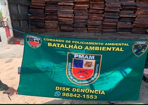 Dupla é presa ao transportar madeira ilegal no Porto de Manaus