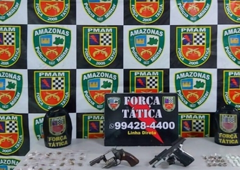 Polícia prende 35 pessoas e apreende 25 armas no fim de semana em Manaus