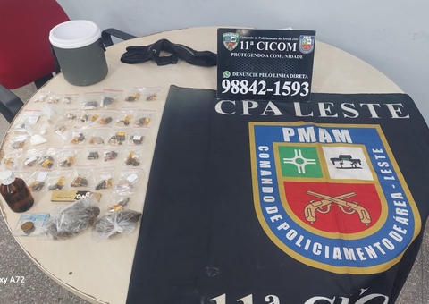 Jovem é preso por tráfico de drogas na zona leste de Manaus