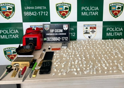 PM desarticula "laboratório" de drogas e prende dupla no Colônia Terra Nova