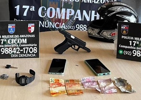 Dupla é presa com arma falsa após fazer arrastões no bairro da Paz
