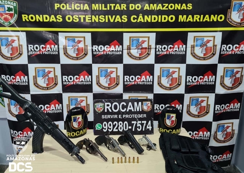 20 pessoas e 17 armas são apreendidas durante operação policial no Amazonas