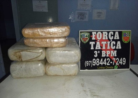 Drogas são apreendidas em barco no Amazonas