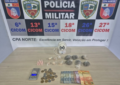 Dois homens são presos por tráfico de drogas na Zona Norte 