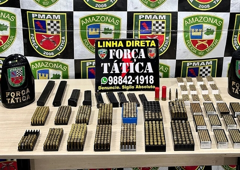 Polícia encontra mochila com mais de duas mil munições no bairro Lago Azul