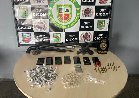 Integrantes de facção criminosa são presos após tentarem fugir da polícia em Manaus