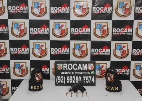 Trio é preso com arma e munições no Monte das Oliveiras