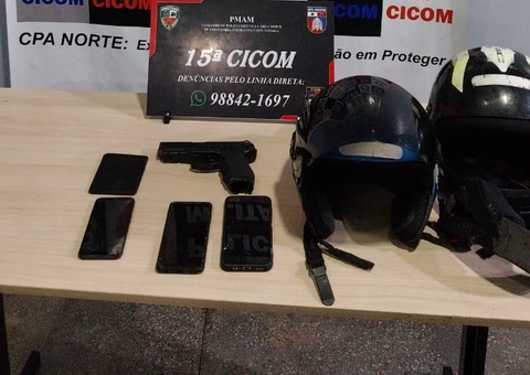 Cinco homens são presos por assaltos em Manaus