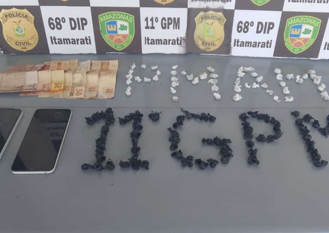 Homem é preso com punhal e drogas em Itamarati