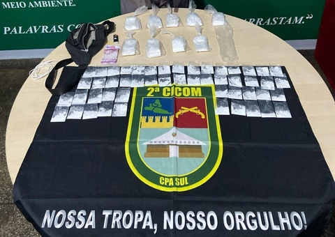 Motociclista é preso com mais de 500 porções de cocaína no Morro da Liberdade