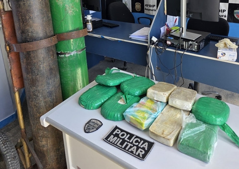 Homem é preso com drogas em cilindro de oxigênio em porto de Amaturá